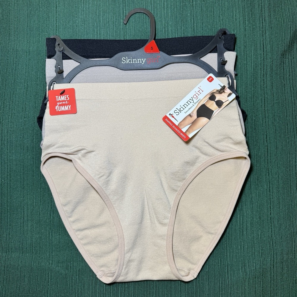 NWT Skinnygirl 3 pack Shaping Seamless Briefs‎ Size Small